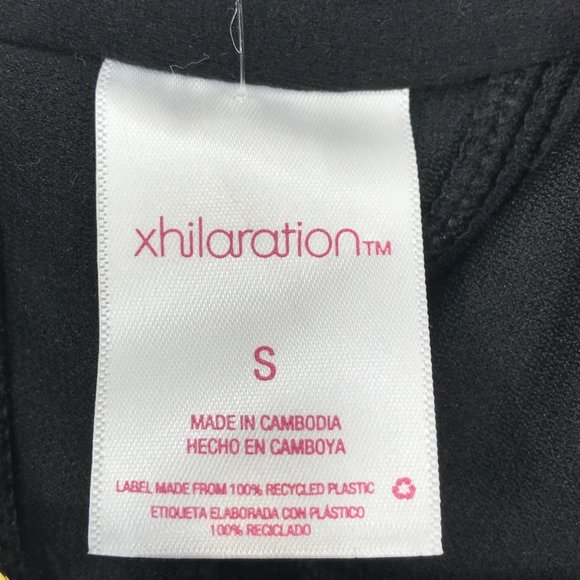 Xhilaration Junior's Size Small 0-2 Shirred Underwire One Piece Swim Suit Black - Picture 4 of 16